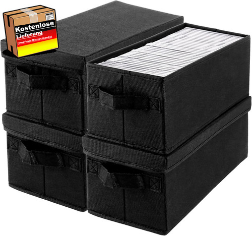 Dvd aufbewahrungsbox 4er - cd,