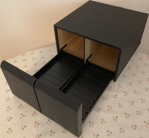 Schwarze aufbewahrungsbox - schwarze, cd-aufbewahrungsbox